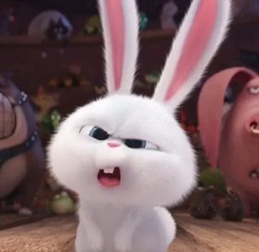 🐰 Стикер «Snowball the rabbit» для Telegram