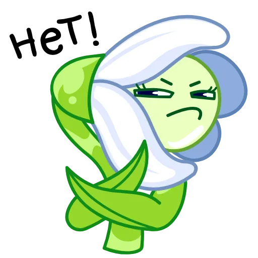 🙅‍♀️ Стикер «Подснежник» для Telegram