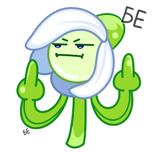 🖕 Стикер «Подснежник» для Telegram