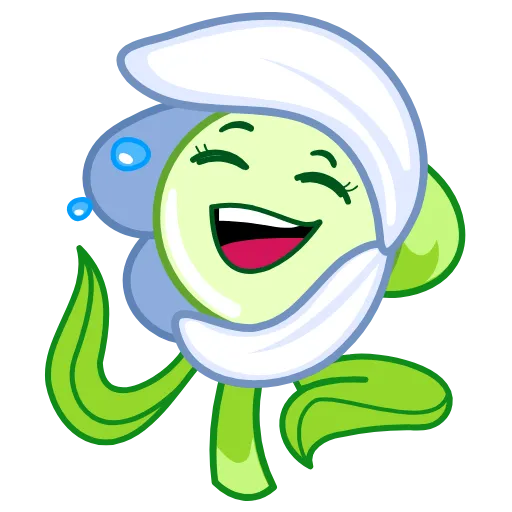 😂 Стикер «Подснежник» для Telegram