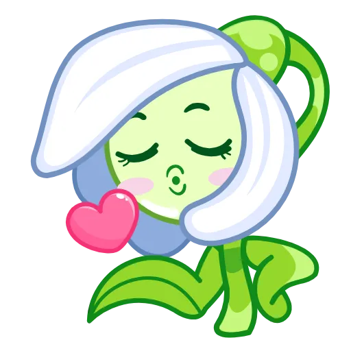 😘 Стикер «Подснежник» для Telegram