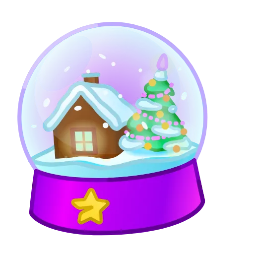 Стикерпак Snow Globe для Telegram — скачать