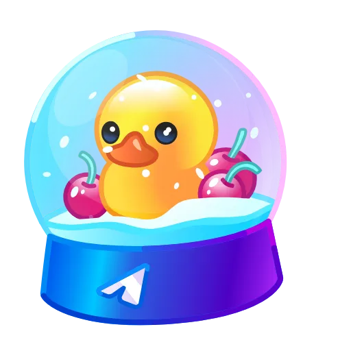 💎 Стикер «Snow Globe» для Telegram