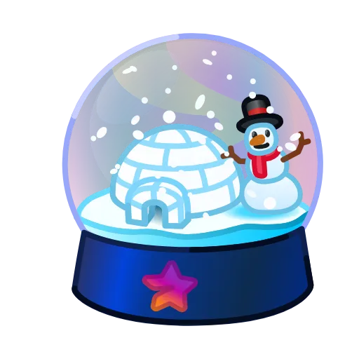 💎 Стикер «Snow Globe» для Telegram