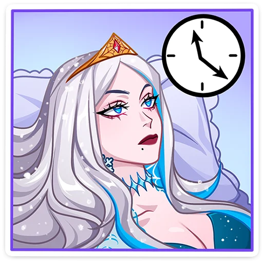 🫥 Стикер «Снежная Карина без надписей» для Telegram