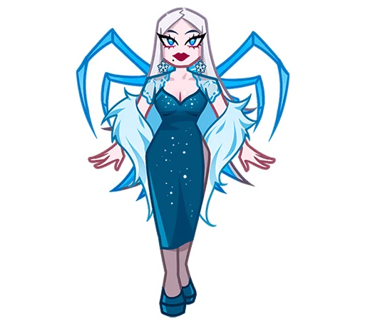 🤫 Стикер «Снежная Карина без надписей» для Telegram