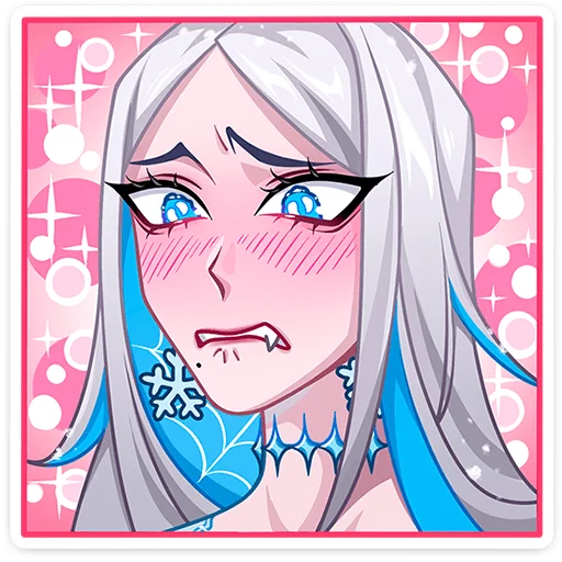 🥺 Стикер «Снежная Карина без надписей» для Telegram
