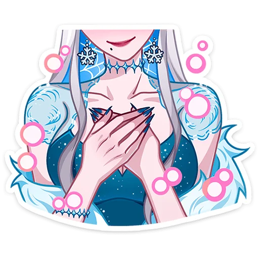 💞 Стикер «Снежная Карина без надписей» для Telegram