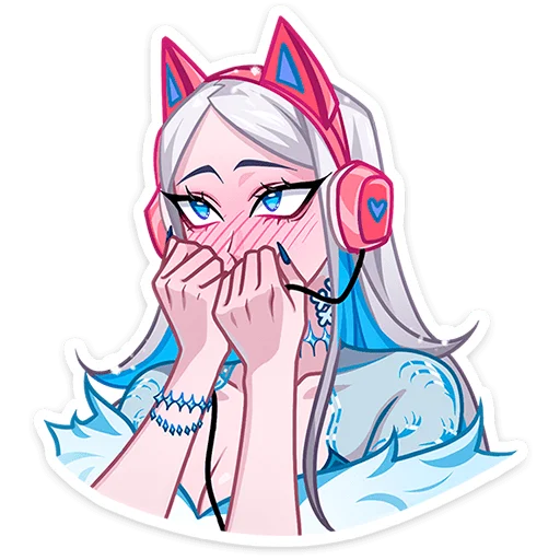 🥺 Стикер «Снежная Карина без надписей» для Telegram