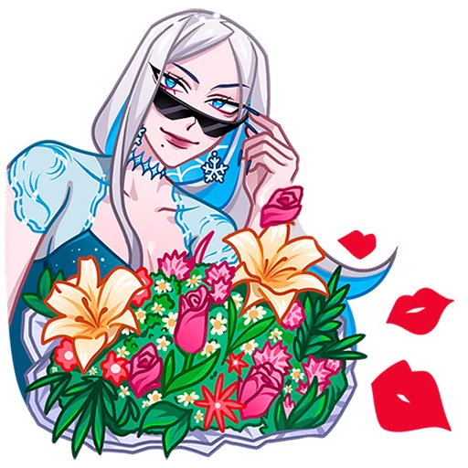 😎 Стикер «Снежная Карина без надписей» для Telegram