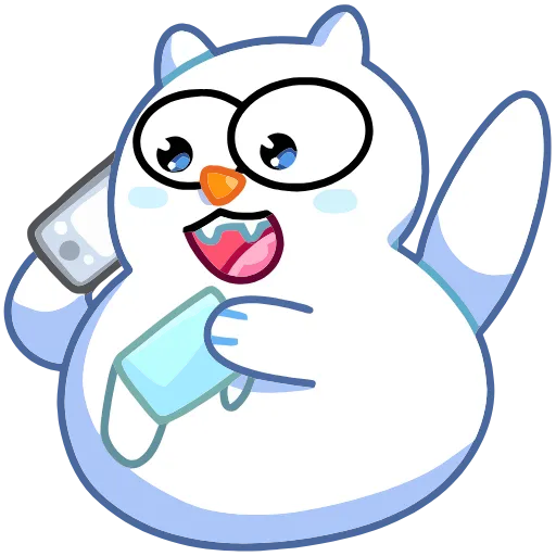 📞 Эмодзи «Котовичок» для Telegram