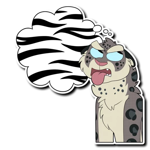 🐯 Стикер «Snow Leopard (round 2!)» для Telegram