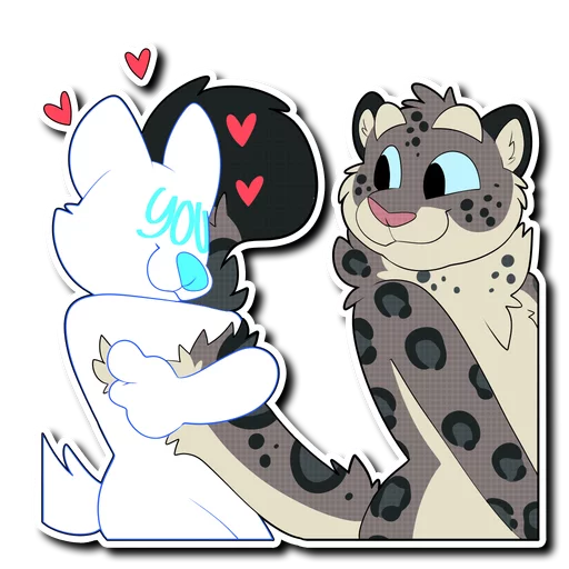 🤗 Стикер «Snow Leopard (round 2!)» для Telegram