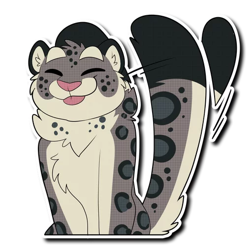 😊 Стикер «Snow Leopard (round 2!)» для Telegram