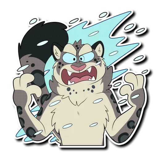 ❄️ Стикер «Snow Leopard (round 2!)» для Telegram