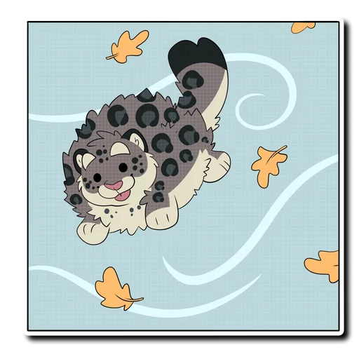 🏞 Стикер «Snow Leopard (round 2!)» для Telegram