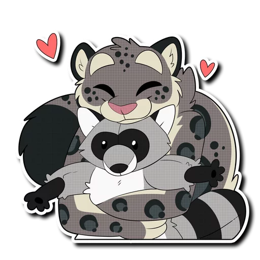 🤗 Стикер «Snow Leopard (round 2!)» для Telegram