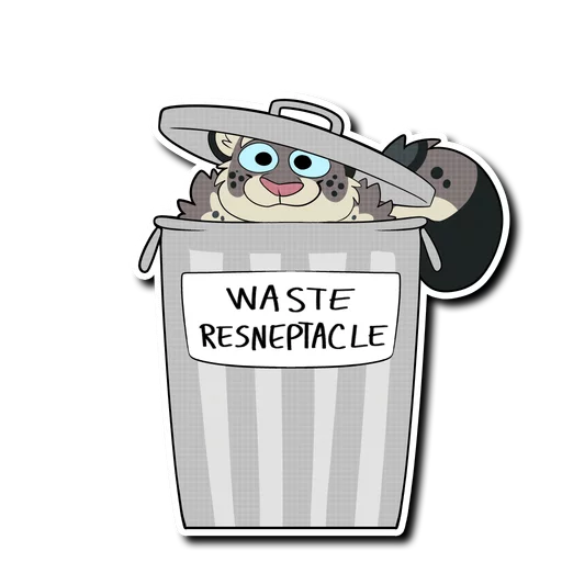 🗑 Стикер «Snow Leopard (round 2!)» для Telegram