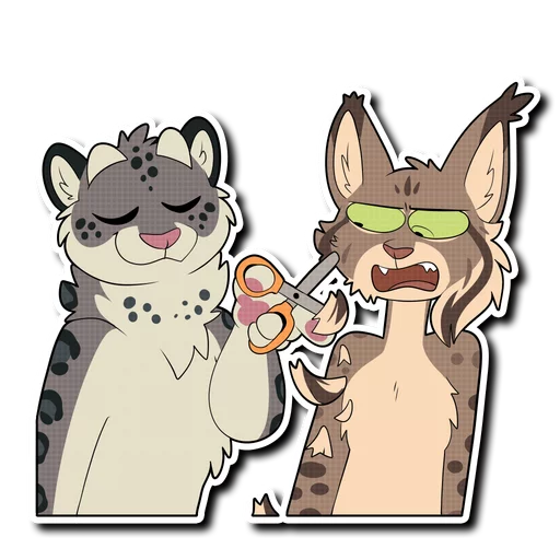 ✂️ Стикер «Snow Leopard (round 2!)» для Telegram