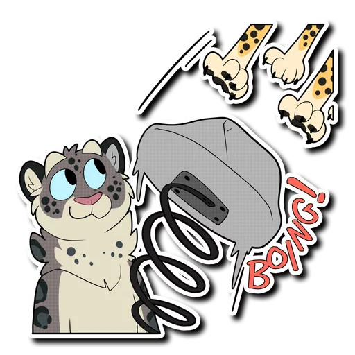 😱 Стикер «Snow Leopard (round 2!)» для Telegram