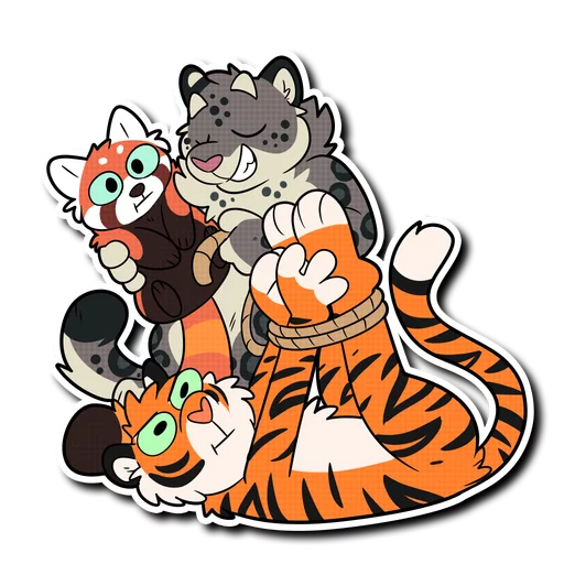 ⛓ Стикер «Snow Leopard (round 2!)» для Telegram