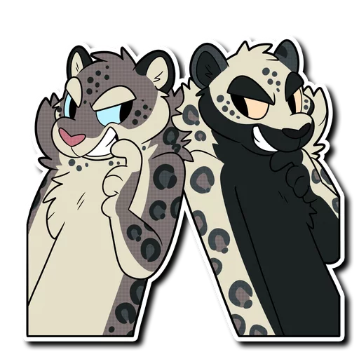 🙃 Стикер «Snow Leopard (round 2!)» для Telegram
