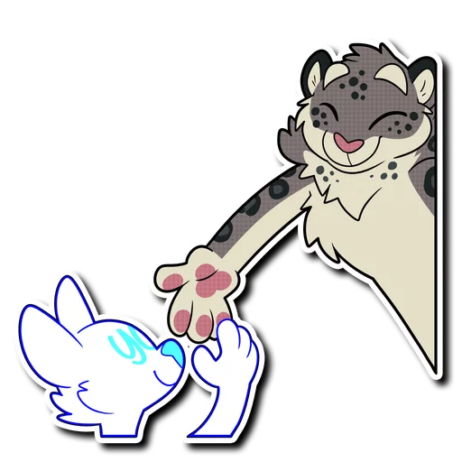 😊 Стикер «Snow Leopard (round 2!)» для Telegram