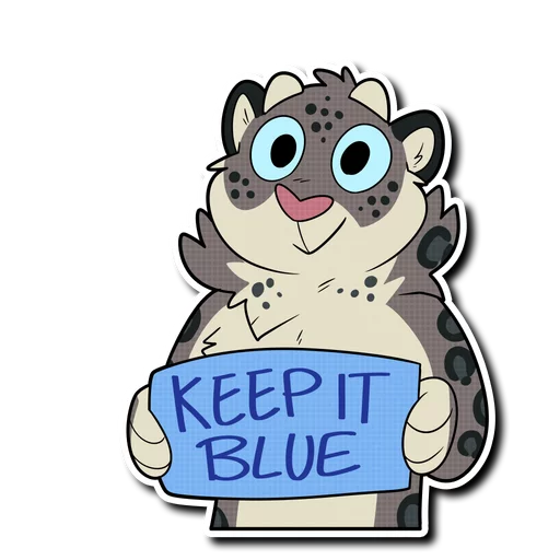 💙 Стикер «Snow Leopard (round 2!)» для Telegram