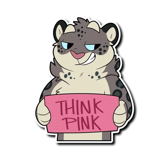💗 Стикер «Snow Leopard (round 2!)» для Telegram