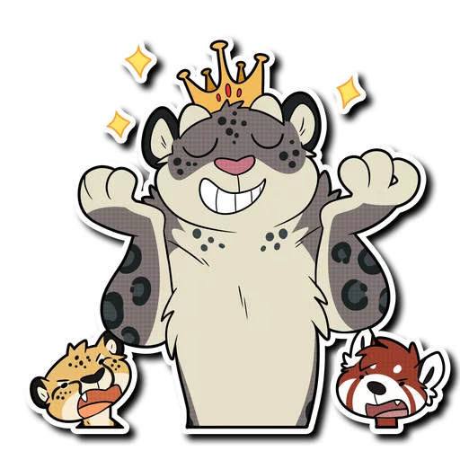 ✨ Стикер «Snow Leopard (round 2!)» для Telegram