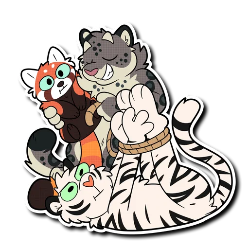 ⛓ Стикер «Snow Leopard (round 2!)» для Telegram