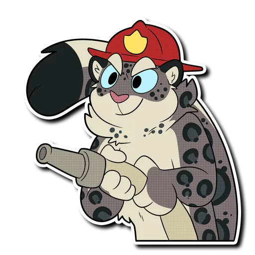 💧 Стикер «Snow Leopard (round 2!)» для Telegram