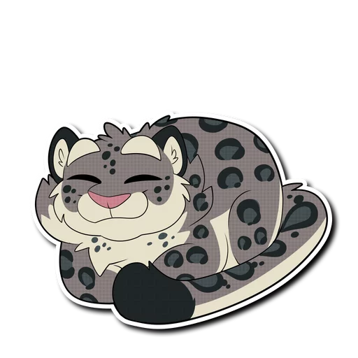 🍞 Стикер «Snow Leopard (round 2!)» для Telegram