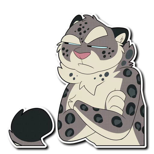 😐 Стикер «Snow Leopard (round 2!)» для Telegram