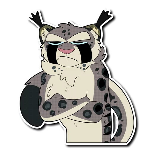 😡 Стикер «Snow Leopard (round 2!)» для Telegram
