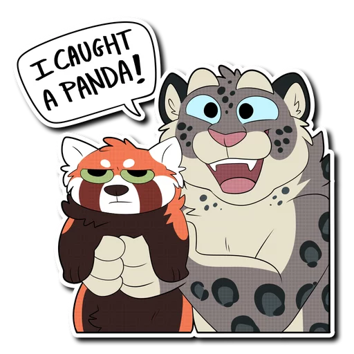 😃 Стикер «Snow Leopard (round 2!)» для Telegram