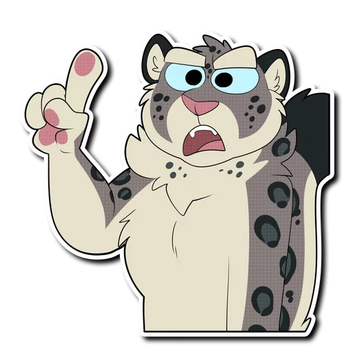 Стикерпак Snow Leopard (round 2!) для Telegram