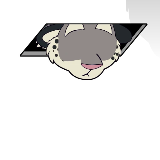👀 Стикер «Snow Leopard & NowAndLater» для Telegram