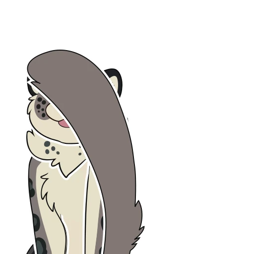 😊 Стикер «Snow Leopard & NowAndLater» для Telegram