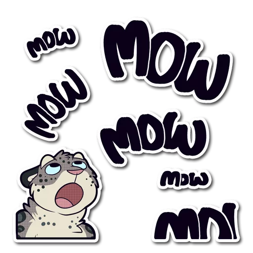 🗯 Стикер «Snow Leopard» для Telegram
