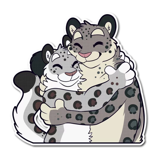 🤗 Стикер «Snow Leopard» для Telegram
