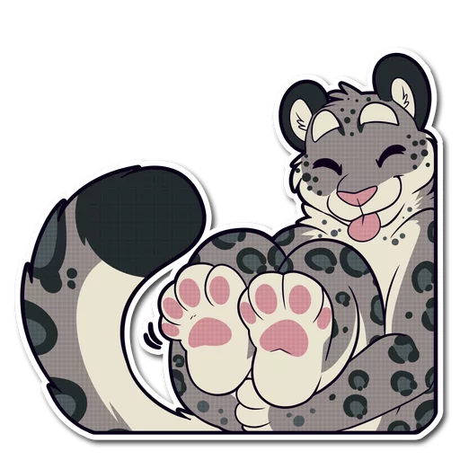 🐾 Стикер «Snow Leopard» для Telegram