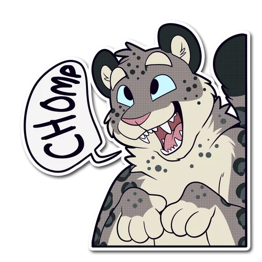 😁 Стикер «Snow Leopard» для Telegram
