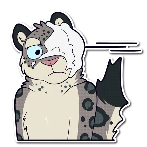 ❄ Стикер «Snow Leopard» для Telegram
