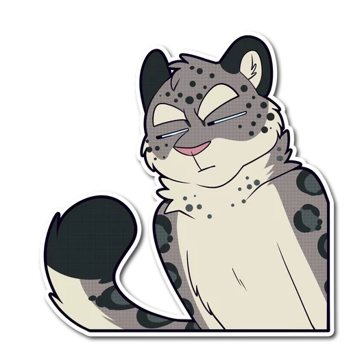😑 Стикер «Snow Leopard» для Telegram