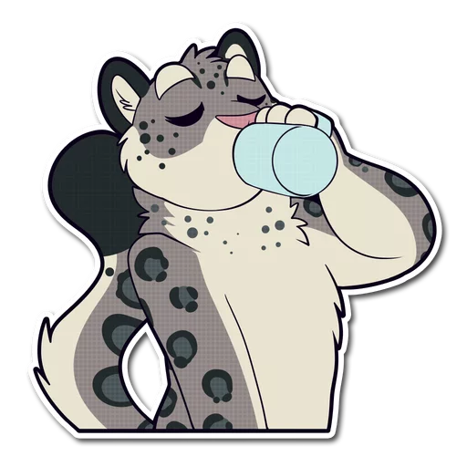 ☕ Стикер «Snow Leopard» для Telegram