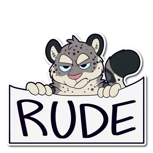 😠 Стикер «Snow Leopard» для Telegram