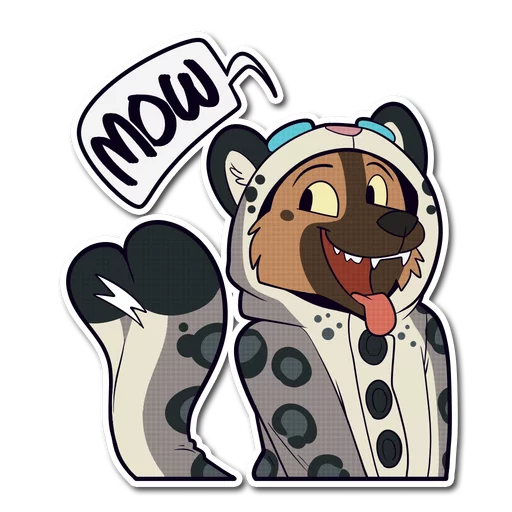 🐶 Стикер «Snow Leopard» для Telegram