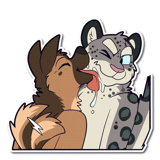 😨 Стикер «Snow Leopard» для Telegram