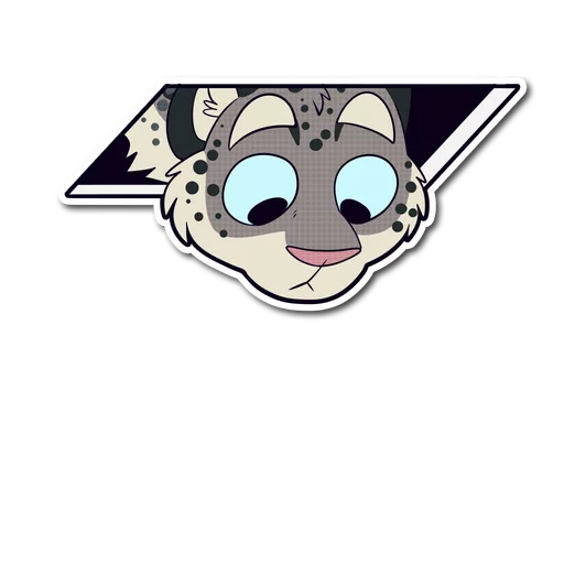 👀 Стикер «Snow Leopard» для Telegram